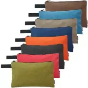 8 Pack Portable Canvas Pouch Bag Reusable Electrician Tools Organizer Bag