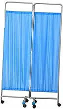 Hospital Partition Screen,with Rolling Casters 2-Panel Privacy Screen for Hospital Clinic and Home Use
