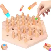Chess Games For Kids Wooden Color Memory Match Stick Chess Set Children Bearable