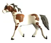 Playmobil,HORSE,HAFLINGER,BROWN/WHITE,BLACK TAIL & MANE