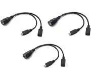 3-Pack OTG Cables Replacement for Fire-Stick 4K, Replacement for Fire-Tv, Compat