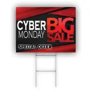 Cyber Monday Special Offer Big Sale Monday Offer Lawn Vinyl Coroplast Yard Sign