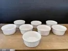 Set/8 New Ramekin Bakeware from Crate and Barrel Short 3.5” Diam x 1.5" Soufflé