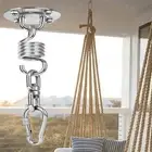 Porch Swing Hook Kit Heavy Duty Stainless Steel Hanging Chair with Spring Swivel
