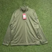 The North Face 1/4 Zip Jacket Mens XL Pullover Green Fleece Performance Hike NWT