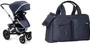 Joolz Geo2 Stroller, Uptown Blue + Uptown Blue Nursery Bag