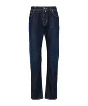 Jacob Cohen Nick Logo Patch Mid-Rise Jeans 38 Black