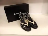 在飛比找Yahoo!奇摩拍賣優惠-CHANEL 珍珠 典雅 高跟鞋 (SIZE:38 C) *