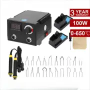 Burning Tool Kit Adjustable Pyrography Pen Machine Set Electric Soldering Iron