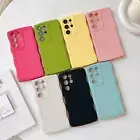 For Samsung Galaxy S23 S22 S24 Ultra Plus S21 A54 Silicone Shockproof Case Cover