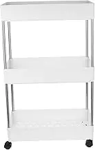 Zerodeko 1Pc Rolling Bathroom Storage Cart with Wheels Multi Functional Wheeled Organizer for Laundry and Toiletries Random Bottom Pattern