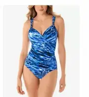 NWT Miraclesuit Siren Tummy Control Underwire Swimsuit 8 $188