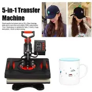 5in1 Heat Press Machine for TShirt Mug Cup Baking Sublimation 12x15inch P800