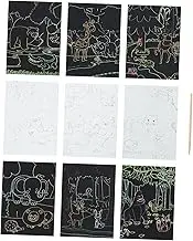 JOINPAYA 1 Set Creative Scratch Painting for Cartoon Scratch Paper Pen Safe DIY Art Supplies to Boost Imagination and Creativity for Art Projects and Fun Activities