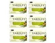 Yardley London Moisturizing Soap Aloe & Avocado 2 x 4oz Bars - Pack of 6