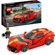 LEGO® Speed Champions Ferrari 812 Competizione 76914 Sports Car; Collectible Model Kit; Building Toy Set for Vehicle Fans and Kids Aged 9+; Includes Racing Car Driver Minifigure