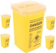 WOFASHPURET 5Pcs Container for Safe Disposal of Razor Blades and Needles Multi Use Waste Bin for Home and Salon Compact Design for Easy Handling and Transport