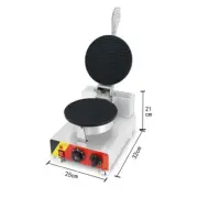 PreAsion Electric Single Head Ice Cream Waffle Cone Maker Crepe Making Machine 1