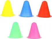 BESPORTBLE 25pcs Colorful Training Cones for Durable Pe Roller Skating Agility Markers for Outdoor Practice Smooth Surface for Setting Up Obstacle Courses and Drills