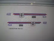Chestertown MD Police Car Decals Old School 1:64 two for one money