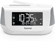 Hama Radio Alarm Clock with Stereo Digital Radio, Bluetooth, USB Charging Function, DR36SBT (Digital Clock Radio, 2 Alarm Times, Weekend Function, Automatic Brightness Adjustment) DAB/DAB+ Alarm Radio