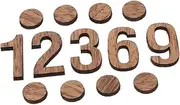 BESPORTBLE Wooden Clock Numbers DIY Kit 1 Set for Digital Analogue Clocks Repair Replacement Parts for DIY Craft Lovers
