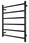 Brand New- Heated Towel Rail (Round) 6 Bar- MATT BLACK