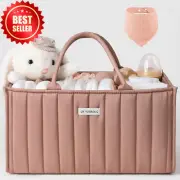 Diaper Caddy Organizer Large Baby Nursery Car Storage Changing Table Portable