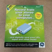 Xitel Inport Audio Recording Kit Import Tapes LP's CD's to Computer New Open Box