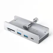 Orico MH5PC-10-SV-BP USB-C Hub Clamp with Card Reader - Silver [ORICO-MH5PC-10-SV-BP]