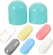 COSMEVIVI 7pcs Boxes Fillable Plastic Capsules for Candy Boxes for Party Favors Storage Holiday Celebrations