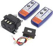 12V 250A Winch Solenoid Relay Contactor + 2pcs Wireless Winch Remote Control Kit, 3000 Lbs -5000 Lbs Heavy Duty Contactor Switch for ATV UTV SUV Boats 4x4 Vehicles Trailers Trucks