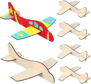 INOOMP Blank Wooden Airplane Models Assemble Kit Boys and Girls Plane Toy Plane Model Kit Educational Boys and Toy