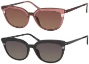 Modo Polarized Women's Titanium Cat-Eye Sunglasses w/ HCD Lens MS469S - Italy