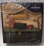 Pimpernel 6 Nostalgic Golf Coasters Art For The Table Made In England NIB