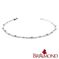 在飛比找ETMall東森購物網優惠-【BRILLMOND JEWELRY】PT950鉑金手鍊雙鍊