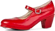 [Colonial] 225 Women's Folklorico Flamenco Dance Shoes with Nails, Leather, 6cm Heel