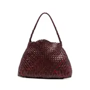 [Dragon Diffusion] Dragon Diffusion Woven-leather Tote Bag ONE SIZE RED
