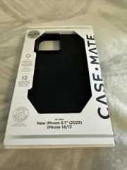 Case-Mate iPhone 15 MagSafe Case - Silicone Black [12ft Drop Protection] New