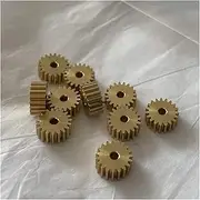 Motor Gear, Motor Brass Pinion Gear Motor Gear, Brass Pinion Gear,0.4M 19T 1.98MM Brass Pinions 2MM Hole Copper Gears G-S (Hole Diameter : 1.98mm)