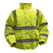 Sealey 802XL Hi-Vis Yellow Jacket With Quilted Lining & Elasticated XL