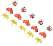 15pcs Sequin Shaker Kit Pvc Glitter Charms for Diy Craft Headwear Decor