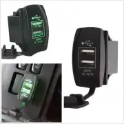 Fast Charge 12-24V 5V 3.1A Dual USB Ports Car Charger