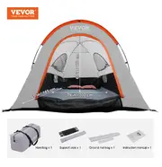 Truck Bed Tent 5.5'-6' Pickup Truck Tent with Rain Layer and Carry Bag Waterproof PU Double Layer Truck Tent for Camping 6.4x6.7 Feet