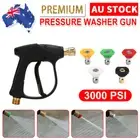 5 PCS Nozzle High Pressure Washer Gun Car Wash Foam Spray Short Wand Lance Kits