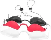 Holiday Goggles Blackout Mask Tanning Eye Protection Salon Goggles Eye Shades for Beauty Care 3pcs