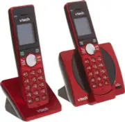 VTech CS6919-26 DECT 6.0 Cordless Phone with 2 Full Duplex Handsets - Red
