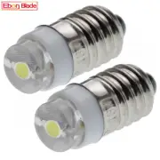 E10 Base Minuature LED Bulb 1.5v 2.2v 2.4v 3v Screw Mes 0.5W White Light Lamp DC