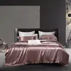 19mm Bedding Set 4pcs 100% Silk Mulberry Silk Quilt Cover Flat Sheet Pillowcases