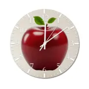 Lovely Apple Kitchen Wall Clock | Living Room Wall Clock | Fruit Kids Clock